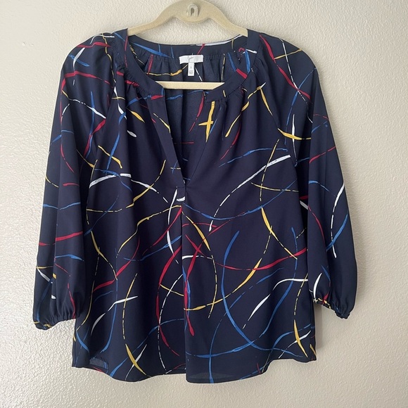 JOIE NWOT Parisianโ Paisley Peasant Top - Picture 1 of 3